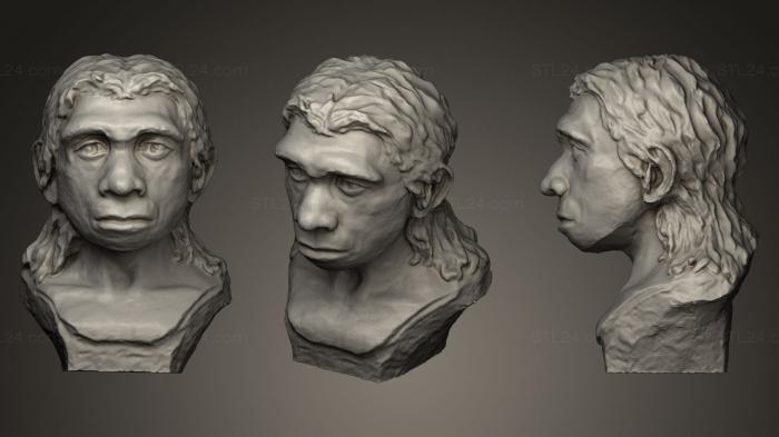 Бюсты и головы античные и исторические (Хомосапиенс, BUSTA_0280) 3D модель для ЧПУ станка